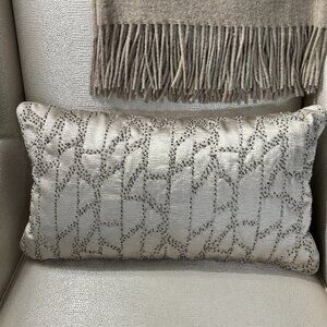 Hudson Park Collection Step Decorative Pillow, 12" x 22" New w/Tag, Retail $145